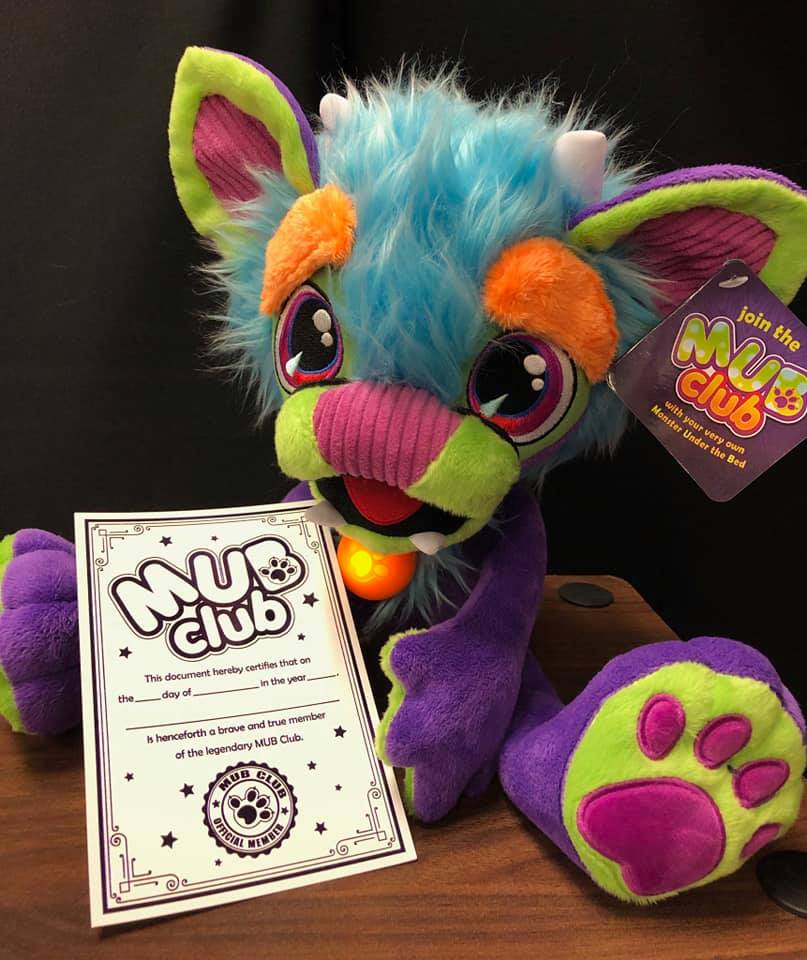 plush toy monsters MUB The Monster Under The Bed 16" Plush Toy Calms Bedtime Fears